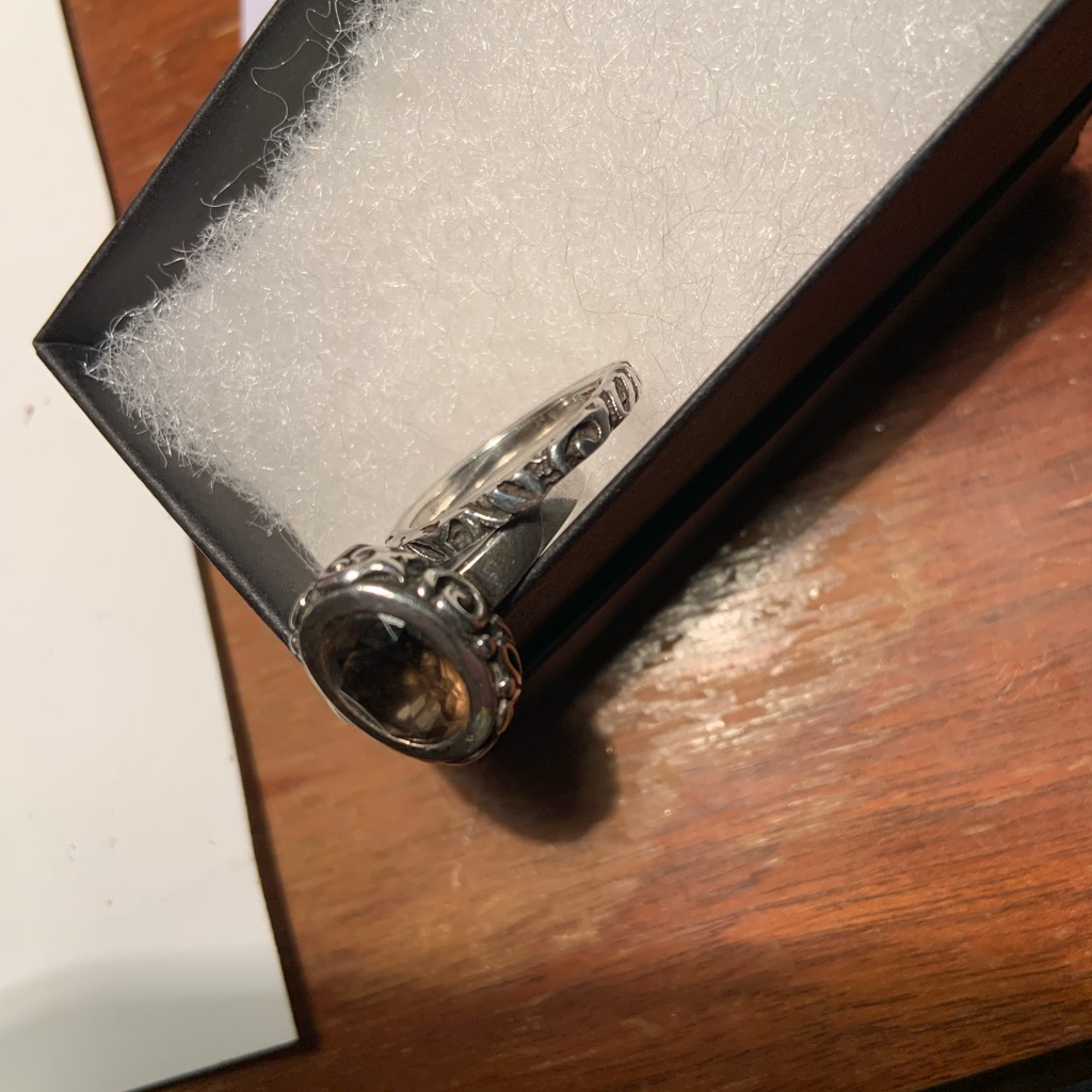 Silpada Smokey Quartz Stackable Ring